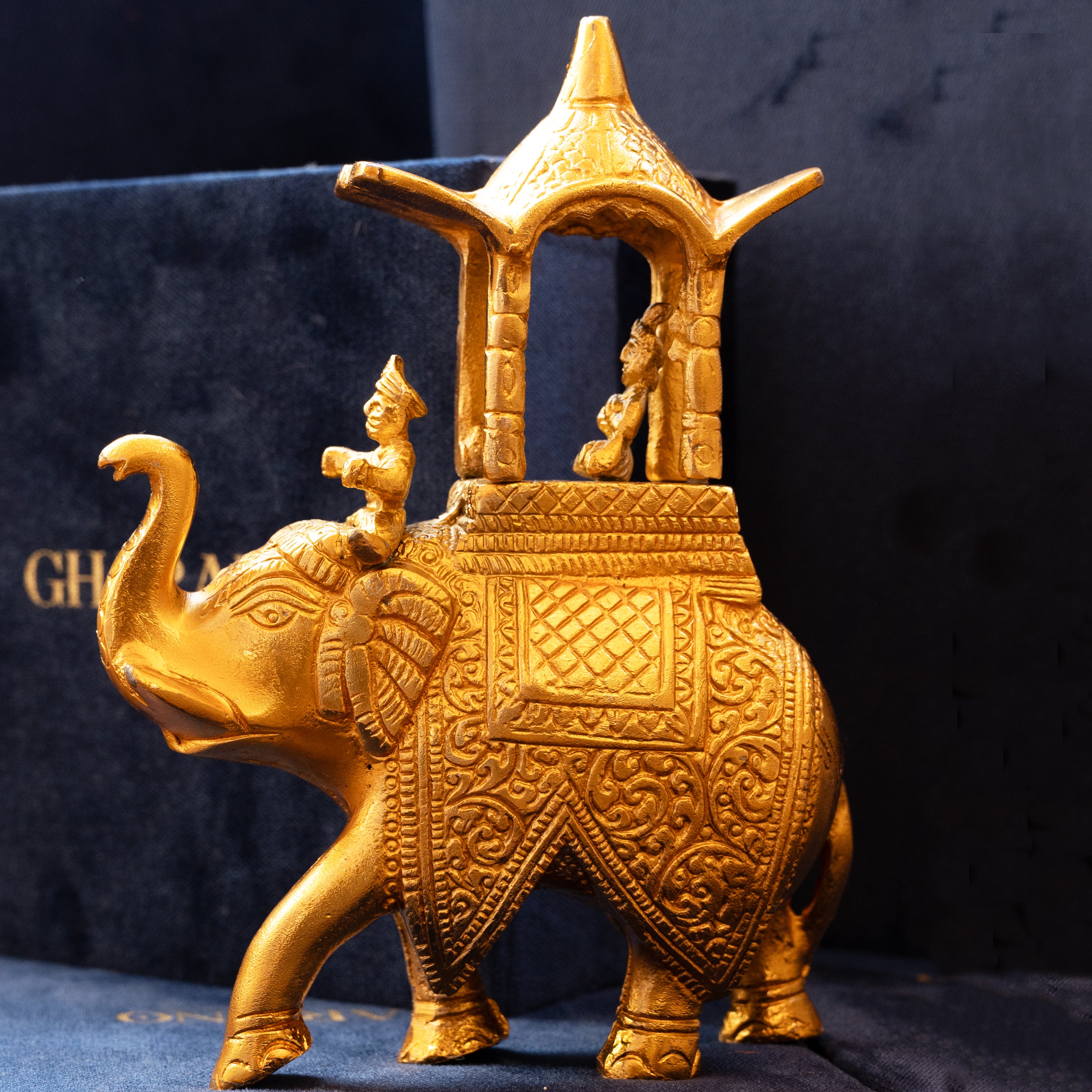 Gold plated Ambabari Elephant