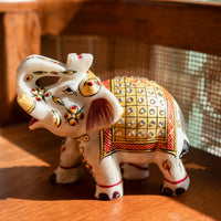 Marble meenakari Elephant set of 3