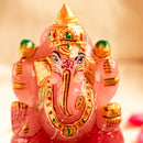 Miniature Rose Quartz Ganesh Ji