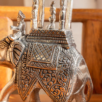 Silver-plated ambabari elephant