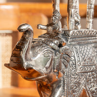 Silver-plated ambabari elephant