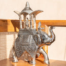 Silver-plated ambabari elephant