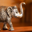 Silver-plated elephant set of 3